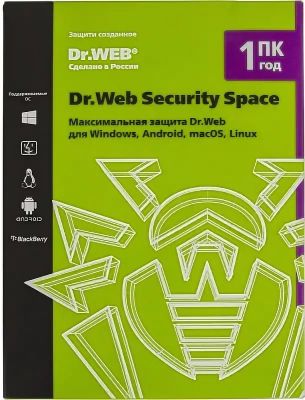 Программное Обеспечение DR.Web Security Space 1PC 1Y (BHW-B-12M-1-A3) 